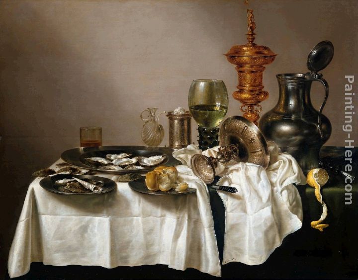 Still Life with a Gilt Goblet painting - Willem Claesz Heda Still Life with a Gilt Goblet art painting